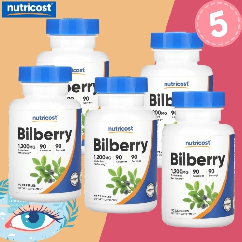 뉴트리코스트 빌베리 1200mg 90캡슐 (5개)_이미지