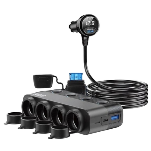 아림 차량용 4구 멀티 소켓 USB 충전기 AL75-Z_이미지