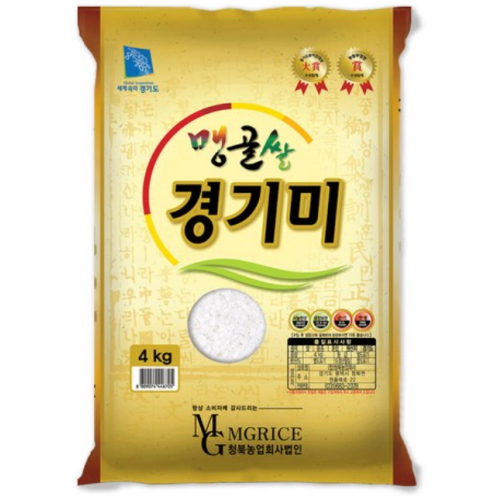 청북농업회사법인 2026 햅쌀 맹골쌀 경기미 4kg (1개)_이미지