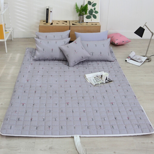 대창무역 스누즈 헬로우캣츠 세미 그레이 온수매트 커버 (싱글, 100x200cm)_이미지