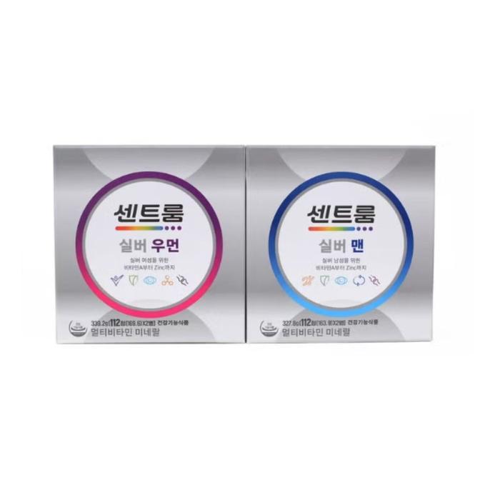 센트룸 멀티비타민 실버 포 맨 112정 + 실버 포 우먼 112정 세트 (1개)_이미지