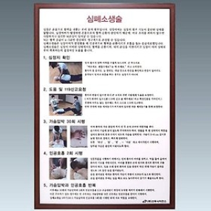 심폐소생술 CPR 요령판넬 JS-32809