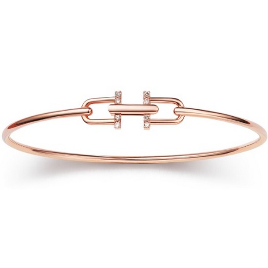 U Lock 14K 다이아몬드 뱅글 팔찌 P1719D