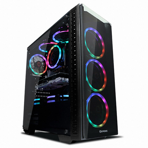 ORBIS G320 Auto RGB LED 듀얼링 강화유리 (블랙)