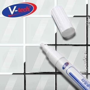 접착제/보수용품 V텍 타일줄눈 마카펜 틈새때 타일눈보수제 2매입