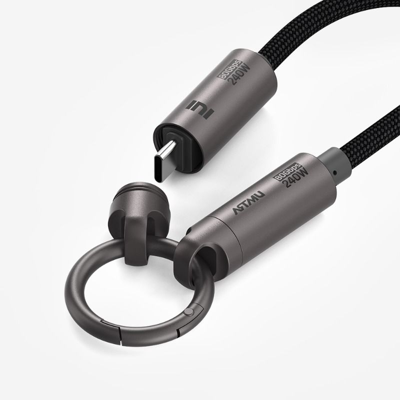 USB4 C타입 80Gbps 240W 5A 키링스트랩 케이블