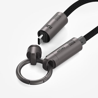아트뮤 <b>USB</b>4 <b>C</b>타입 80Gbps 240W 5A 키링스트랩 <b>케이블</b>