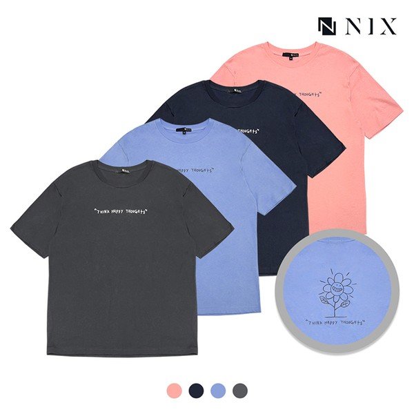  닉스 1도 썬플라워 반팔 티셔츠 FNPMCTR791P