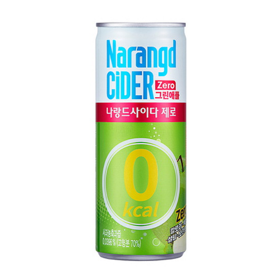 동아오츠카 나랑드 사이다 제로 그린애플 245ml (12개)_이미지