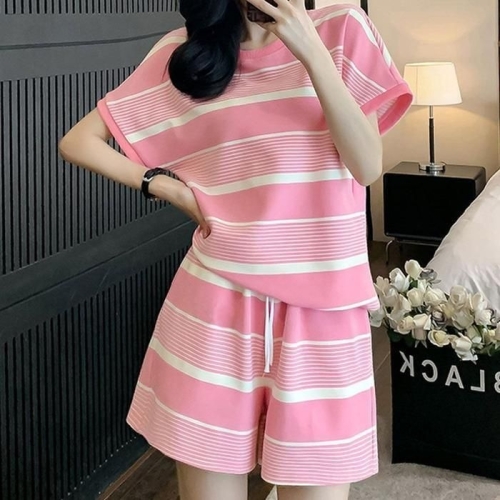 오노마 ONM 여자반팔트레이닝복 스트라이프 트레이닝 상하의 여 41024901