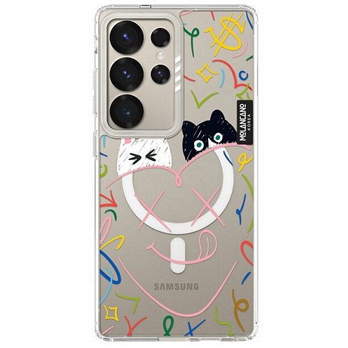 갤럭시S25 플러스 라인아트 크리스탈 맥세이프 디자인 케이스