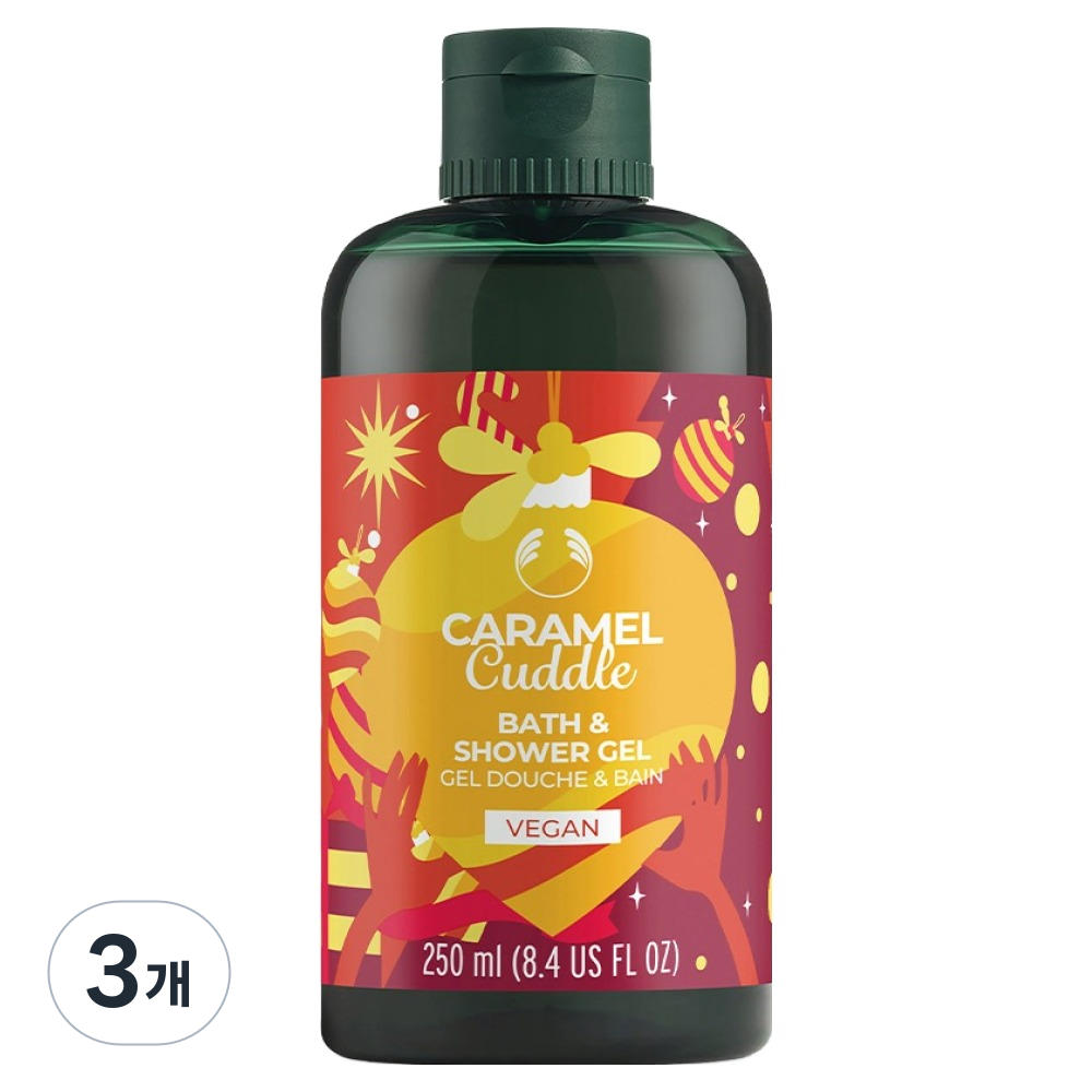 더바디샵 카라멜 커들 배쓰&샤워 젤 250ml (3개)_이미지