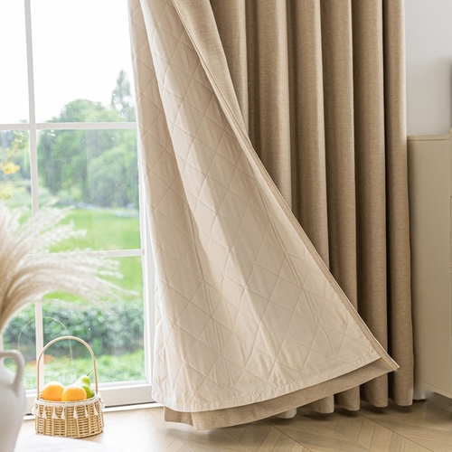 뷰하우스 스위트 코트니 방한 방풍 패딩 누빔 암막 커튼 (특대형, 265x240cm)_이미지
