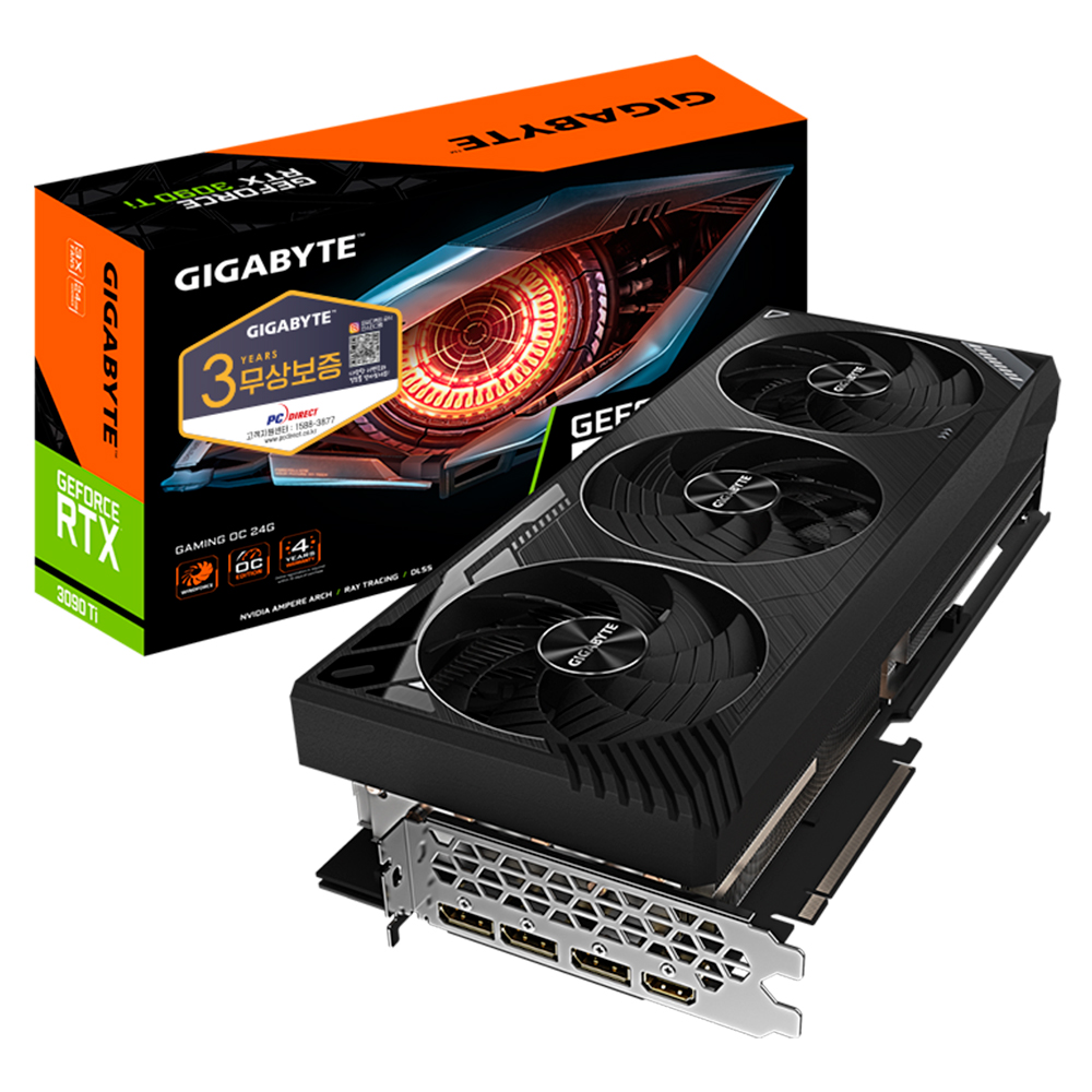 GIGABYTE 지포스 RTX 3090 Ti GAMING OC D6X 24GB 피씨디렉트