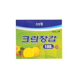 크린랲 크린장갑 100매 일회용 위생 비닐장갑
