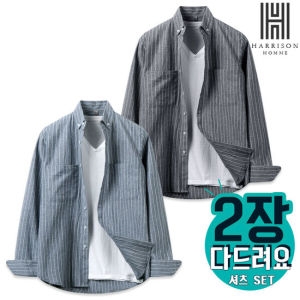 남방 913 세로줄 셔츠_DB1182