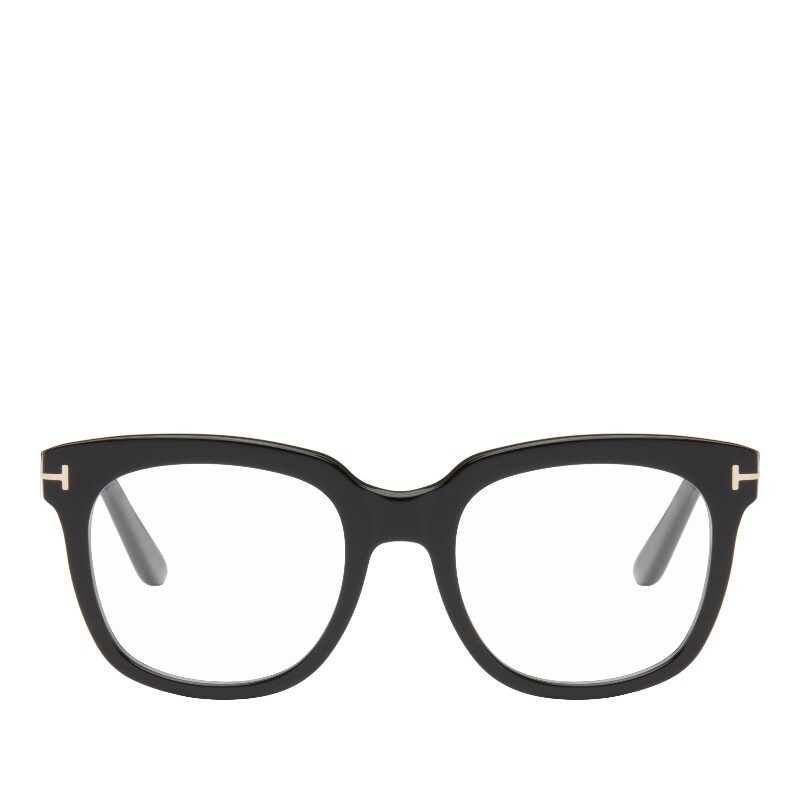  톰포드 블랙 아이콘 블록 스퀘어 안경 FT5537-B_52001 001 BLACK
