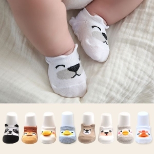 하이베이비 입체동물원 덧신 6color /유아덧신/유아양말/아기덧신/여름양말/패키지/출산선물_이미지