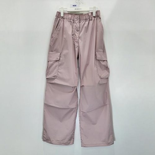 행텐 여성 히든밴딩 와이드 스판 우븐 카고 팬츠 10470-150-403-51