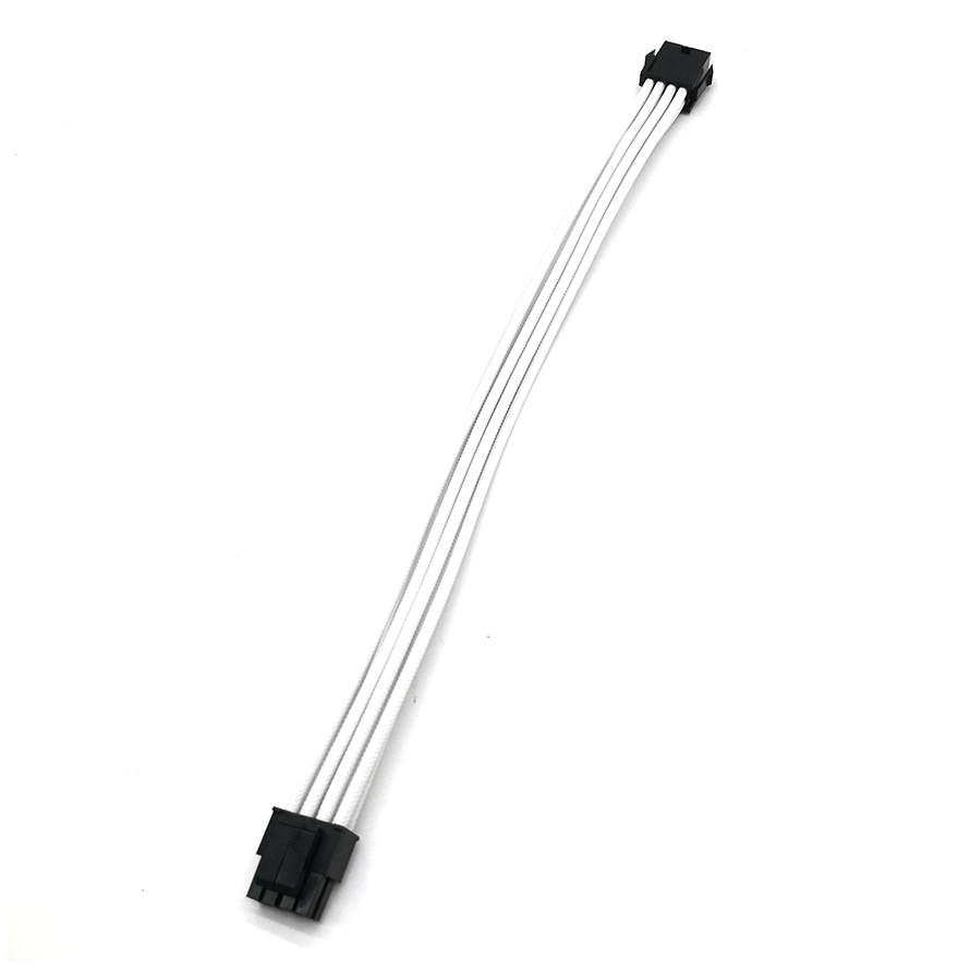 조이쿨 8핀 메인보드 연장 슬리빙 케이블 (화이트, 0.3m)