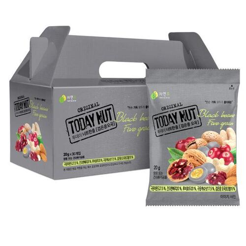 투데이넛 너트한줌 검은콩오곡 선물세트 20g 30개입