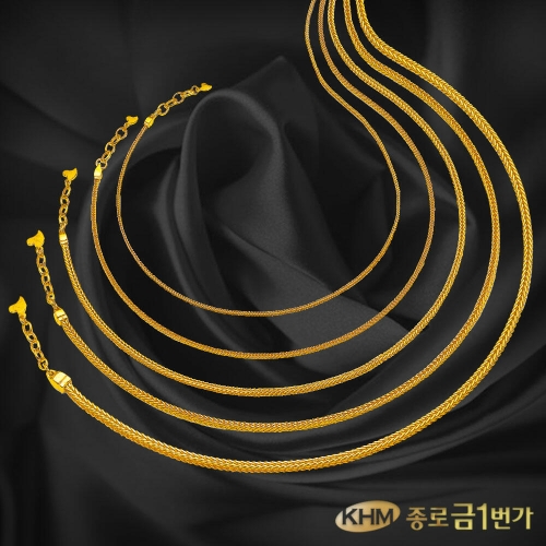 종로금1번가 순금 목걸이 3.75g 꽃컷팅/볼컷팅