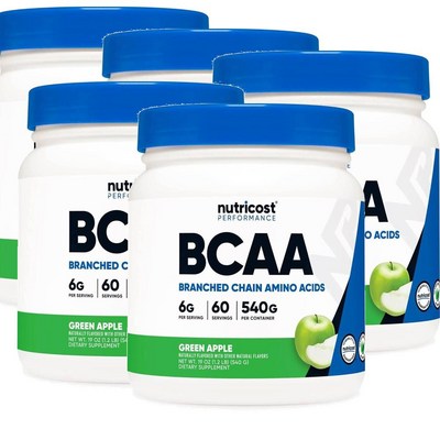 뉴트리코스트 퍼포먼스 BCAA 그린애플 마티니 540g (5개)_이미지