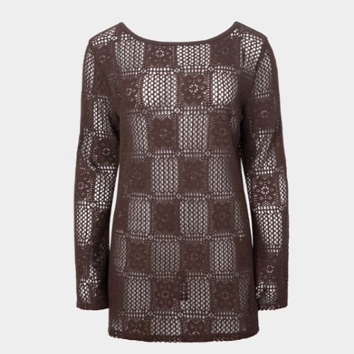 배럴 서머 브리즈 크로쉐 원피스 브라운 B5SWWOR061BRW