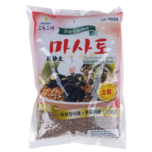 초록스타 마사토 소립 1.2L 화분 물 식물 꽃 나무