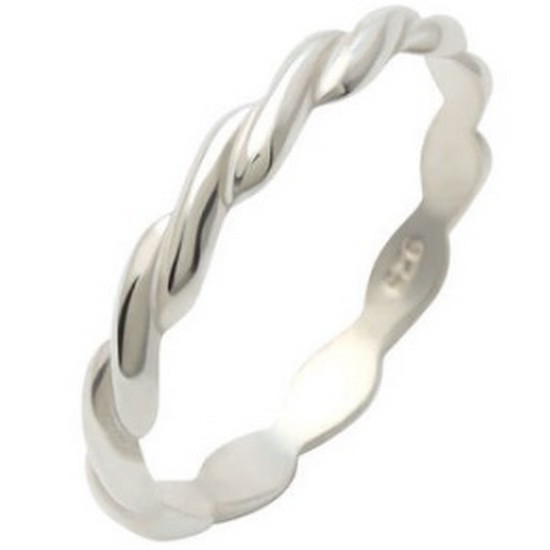 꼬임 패션 레이어드 92.5 은 반지