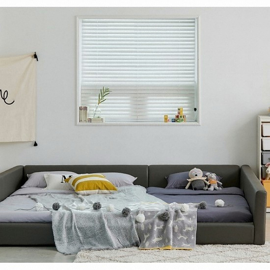 한샘 스테디2 양쪽가드형 패밀리침대 Q+Q (매트별도)_이미지