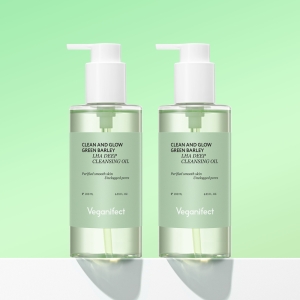 비건이펙트 클린 앤 글로우 청보리 LHA 딥 클렌징 오일 205ml (2개)_이미지