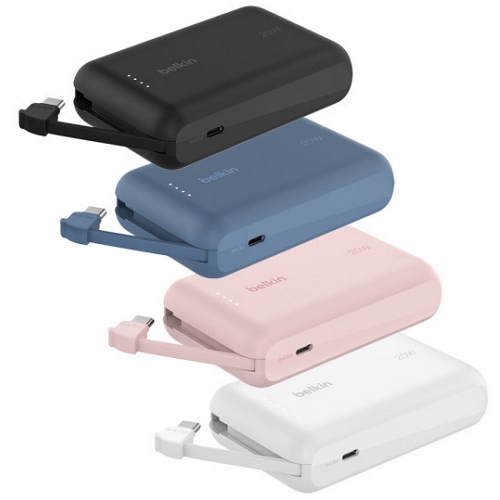 벨킨 부스트차지 20W 케이블 일체형 보조배터리 BPB021fq 10000mAh_이미지