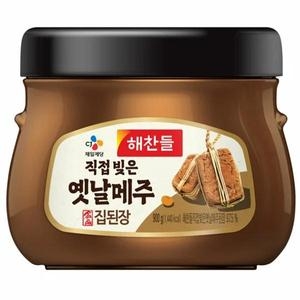 해찬들 직접빚은 옛날 메주 집된장 900g (1개)_이미지