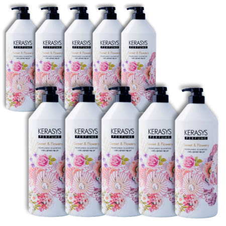 애경 케라시스 스위트&플라워리 퍼퓸 샴푸 1000ml (10개)