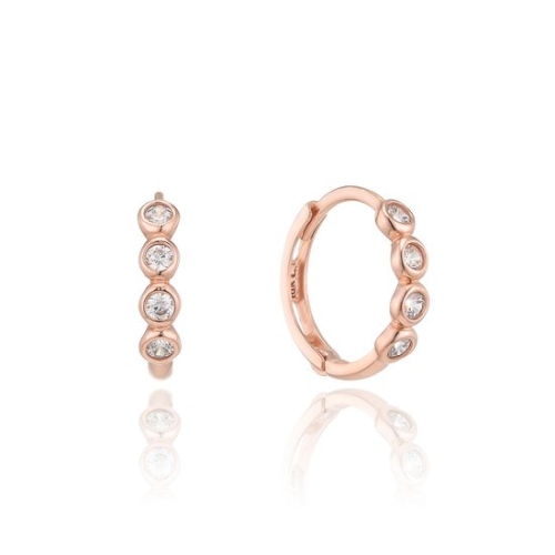 GB 라운드 베젤 10K GOLD 원터치 귀걸이 LOTP2004T