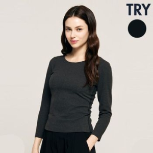 쌍방울 TRY 심프리 기모 9부 여성 상의 I45 35569510
