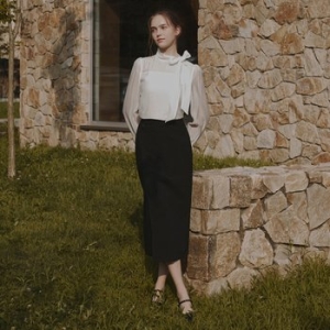 랩 슬림 롱스커트 ITP9ZSK900