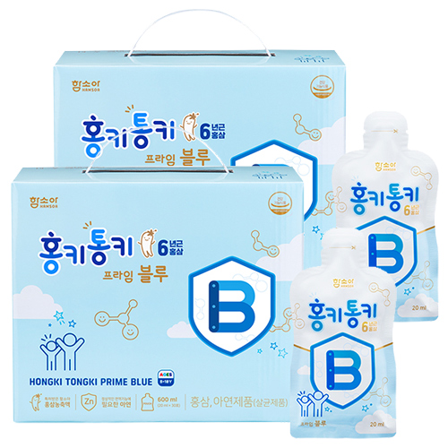 함소아제약 홍키통키 프라임 블루 20ml 30포 (2개)_이미지