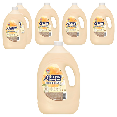 샤프란 코튼 베이비파우더 3.1L (6개)_이미지