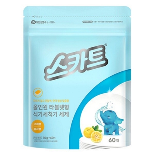식기세척기 세제 유자향 60개입