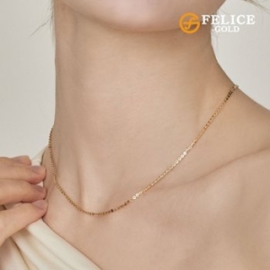 펠리체골드 여성 18K 샤인 링크 목걸이 5부_이미지