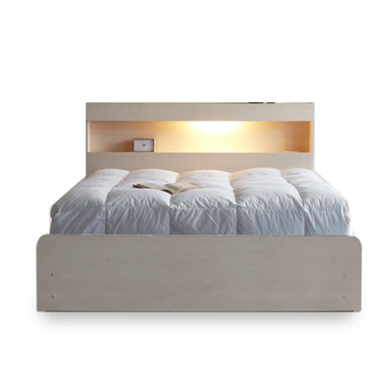 BIF보루네오 모닝듀 달빛아래 서랍 F형 LED침대 Q (양면본넬스프링)