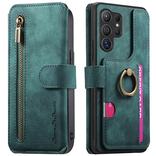 수나르 갤럭시S25 울트라 가죽 링홀더 거치대 플립 지갑 케이스