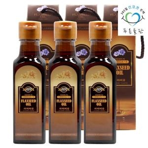 푸른들판 캐나다산 압착 아마씨유 270mlx3병 아마씨 플랙스 플랙시드 오일 기름