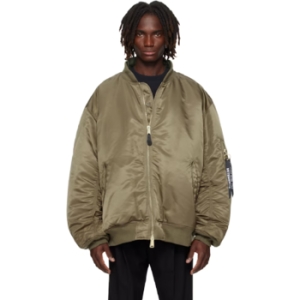 VETEMENTS 점퍼 카키 리버서블 Alpha Industries 컷 업 재킷 252669M175000_이미지