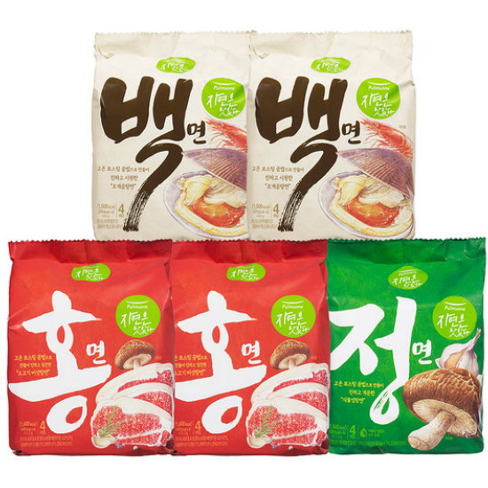 풀무원 자연은 맛있다 백면 101.5g x 8개+홍면 108.8g x 8개+정면 102.8g x 4개 (1개)