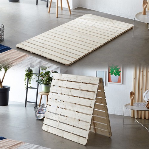 BIF보루네오 모닝듀 원목 2단 접이식 깔판 S