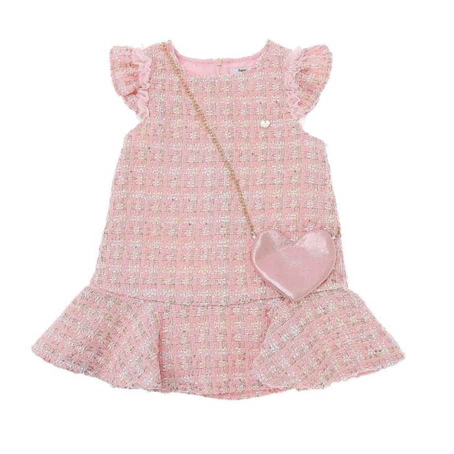 퍼스트어패럴 프렌치캣 백 PK 프릴 트위드 OP Q61DDO050C