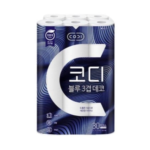 코디 블루 3겹 데코 27m (30롤) (3팩)_이미지